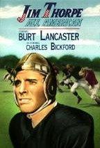 Bur Lancaster as JimThorpe All American-movie cover picture